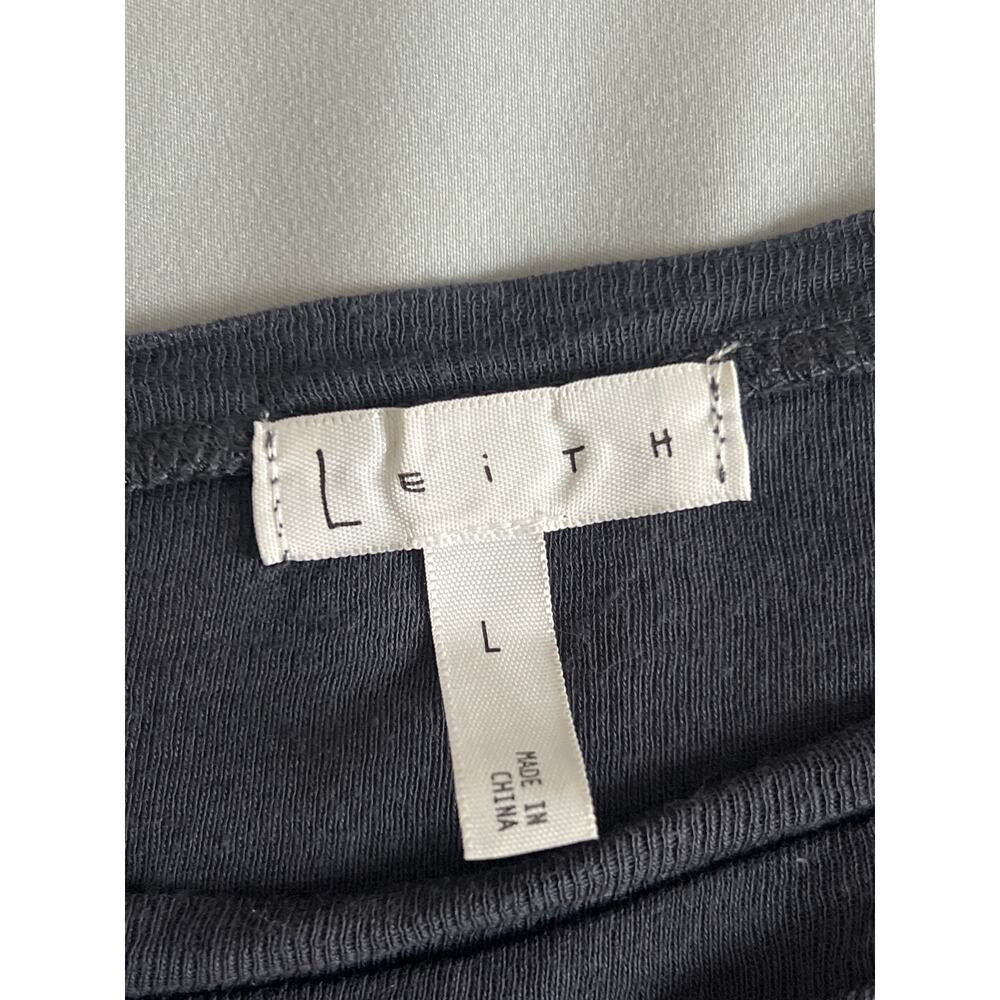 Leith Shirt Adult L Gray Long Sleeve Cut‎ Out Athletic Running Casual Womens - Picture 3 of 6